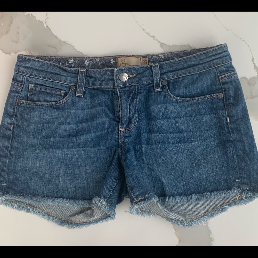 Paige denim cut off shorts size 29, worn once